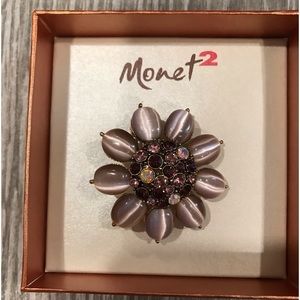 Vintage Monet Brooch Pin For Suits